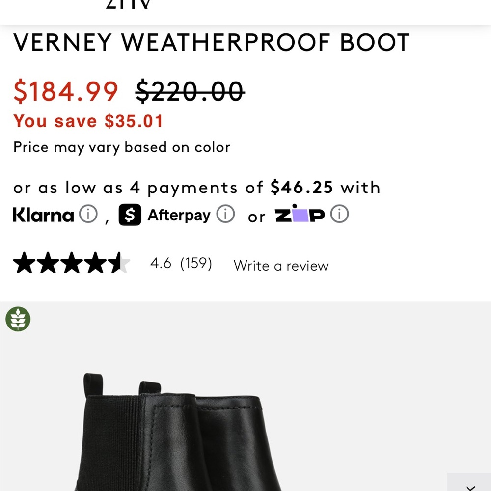 Black Leather Ankle Boots - Picture 2 of 6
